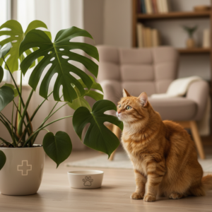 Monstera trująca dla kota? Weterynarz Kraków radzi!